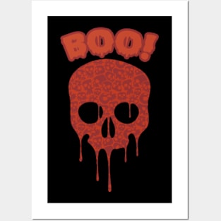 Boo Cute Ghost Funny Halloween Posters and Art